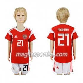 Completo Calcio Russia Erokhin 21 Bambino Divisa Prima Mondiali 2018